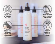 Styling Spray Infograph