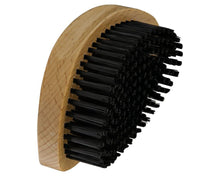 Wood Beard Brush Natural Wood Mid Grade Synthetic Hair Type angled
