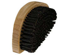 Wood Beard Brush Natural Wood Mid Grade 50/50 Mix Hair Type angled