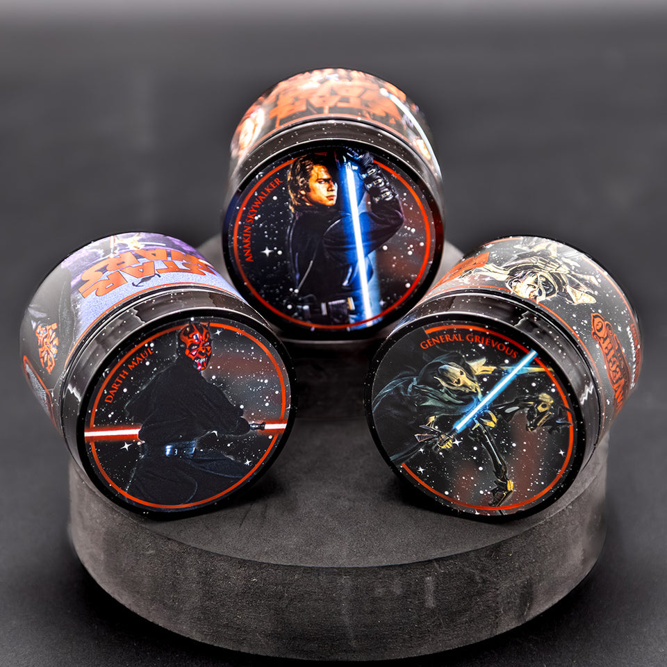 star wars dark side original hold, firme hold, and matte pomades