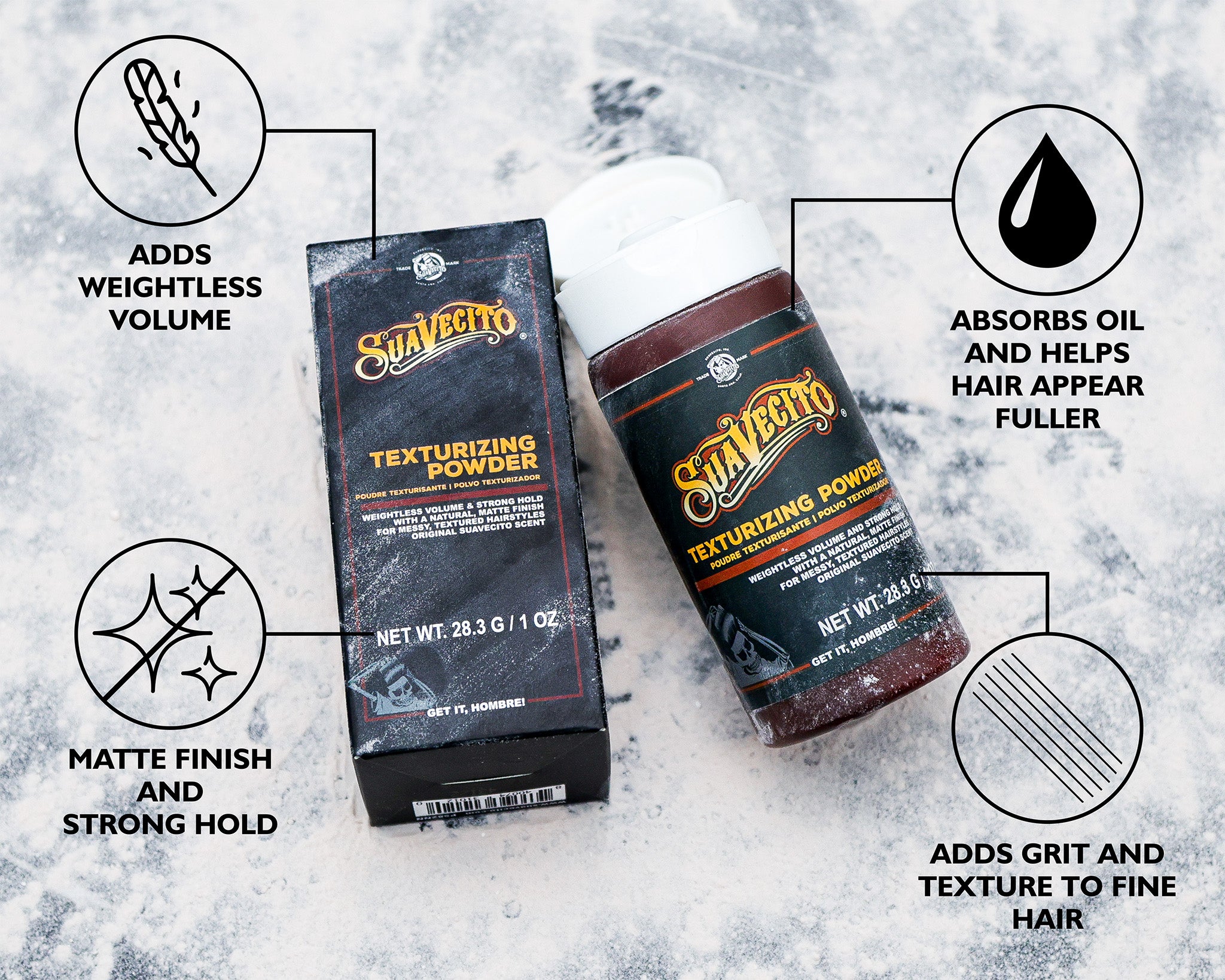 Texturing Powder Ingredients Texturizing Powder – Suavecito Pomade