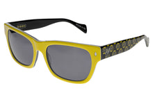 Load image into Gallery viewer, The 45&#39;s - Mooneyes x Tres Noir - Yellow + Black - Polarized Smoke Lens angle
