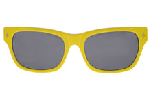 Load image into Gallery viewer, The 45&#39;s - Mooneyes x Tres Noir - Yellow + Black - Polarized Smoke Lens Front
