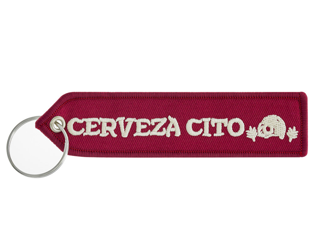 Cerveza Cito Embroidered Key Tag