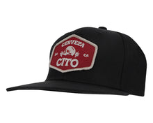 Load image into Gallery viewer, Cerveza Cito Hexagon Patch Hat Angle
