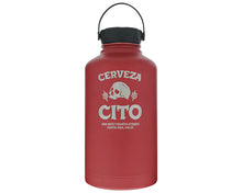 Load image into Gallery viewer, Cerveza Cito Growler - 64 oz red Front
