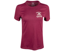 Load image into Gallery viewer, Cerveza Cito Women&#39;s OG Tee - Maroon Front
