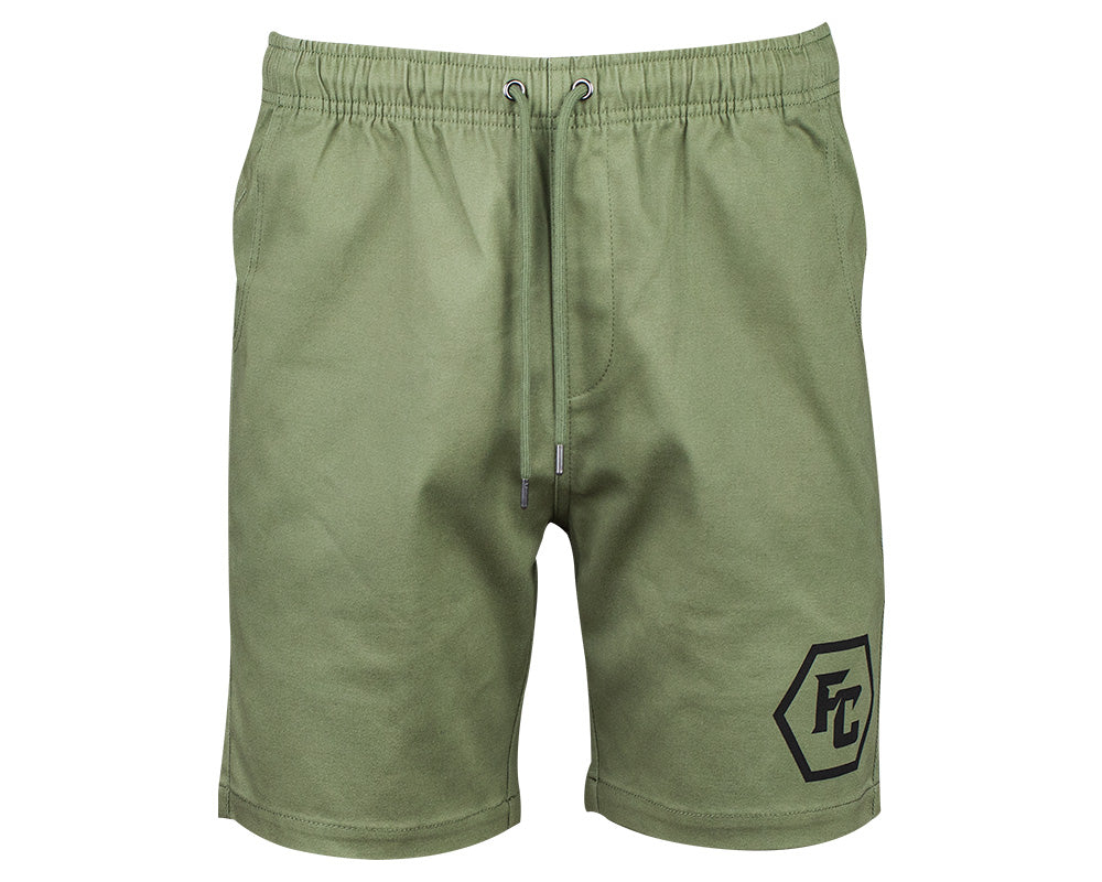 Hex Shorts - Military Green Front