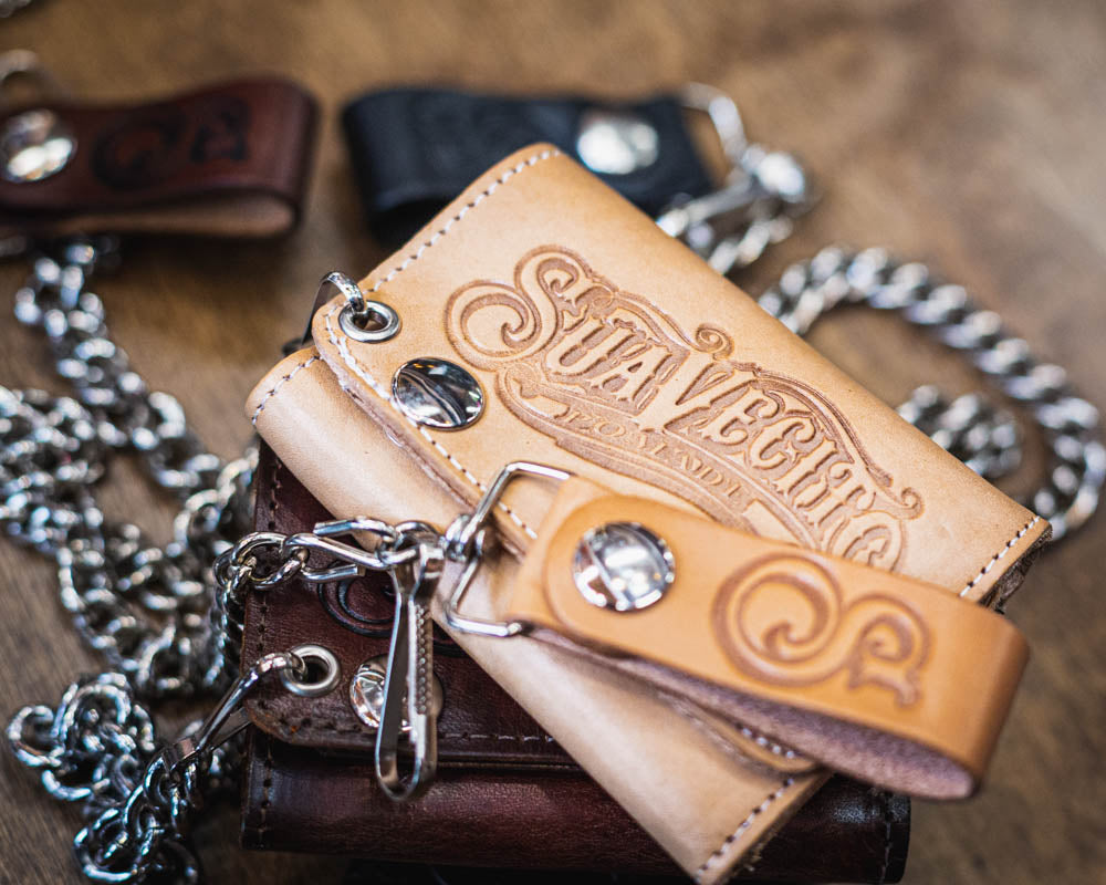 Men's Tri-Fold Chain Wallet - Natural – Suavecito Pomade