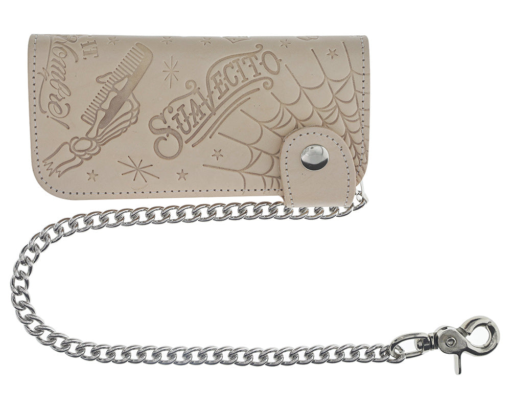 Patterned Chain Wallet - Natural – Suavecito Pomade