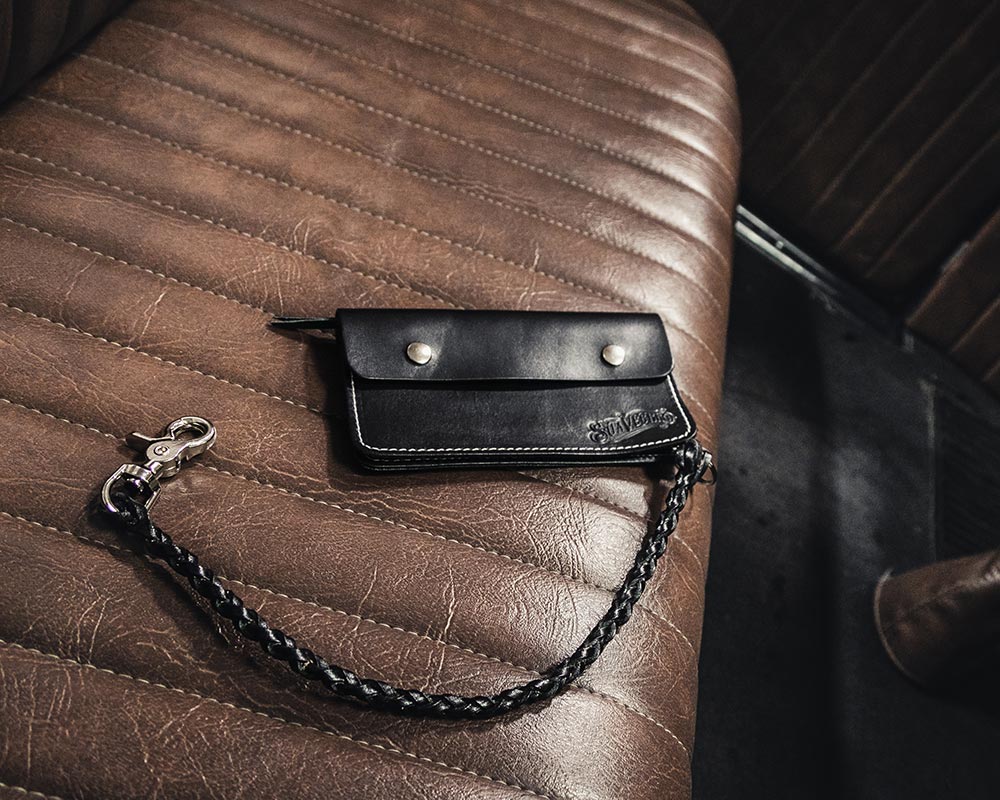 Large Trucker Wallet with Chain - Fox Creek Leather