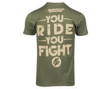 Load image into Gallery viewer, Ride and Fight Tee Back
