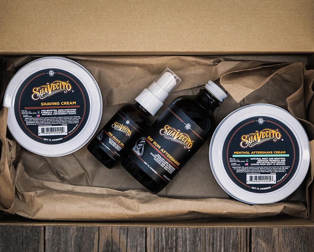 Suavecito Pomade Shave Kit | Pre-Shave | Shaving Creme | After Shave