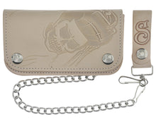 Load image into Gallery viewer, Skeleton Chained Biker Wallet - Natural 
