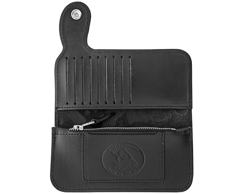 Suavecito レザーウォレット Patterned Chain Wallet - Black – Suavecito Pomade
