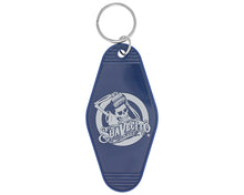 Load image into Gallery viewer, Suavecito Hotel Key Tag - Blue Front
