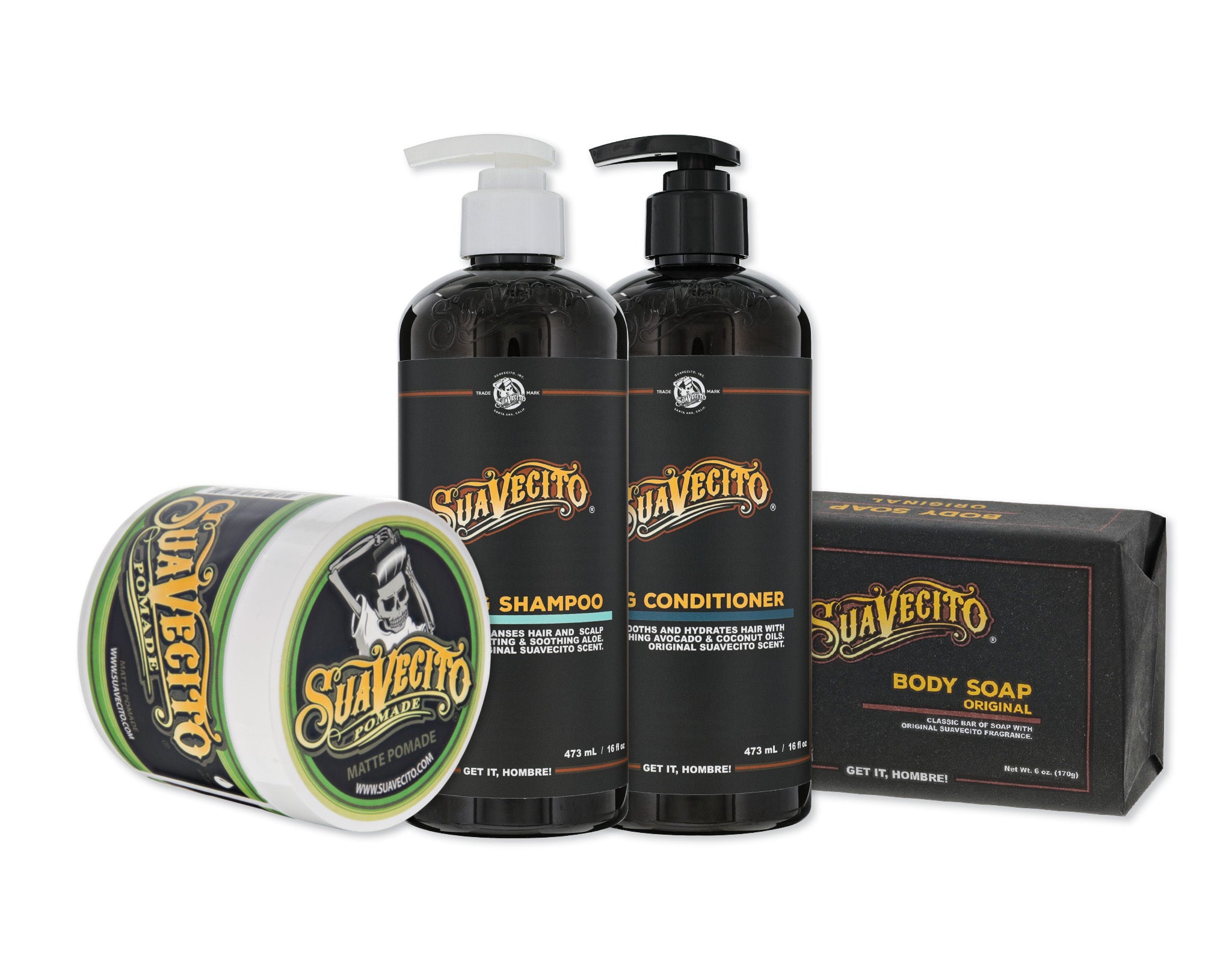 Suavecitoグリースなど 6個セット Hair & Body Essentials Bundle – Suavecito Pomade