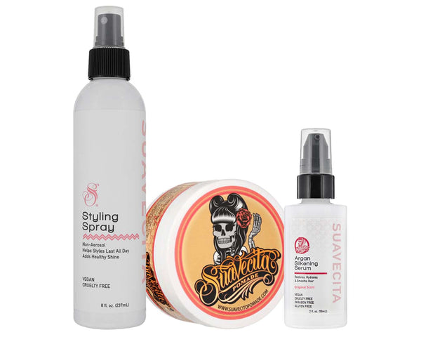 Suavecita Grooming Spray 226 Ml – Fixierspray Für Locken, Mit Wildbeer-Duft, Wasserbasiert