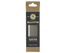 Load image into Gallery viewer, Deluxe Metal Beard Comb - packaging front
