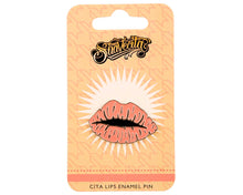 Load image into Gallery viewer, Cita Lips Enamel Pin - Front
