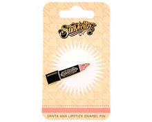 Load image into Gallery viewer, Santa Ana Lipstick Enamel Pin With Packaging
