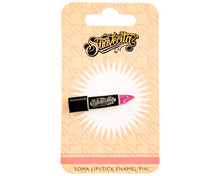 Load image into Gallery viewer, Soma Lipstick Enamel Pin With Packaging
