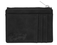 Load image into Gallery viewer, Zipper Card Holder Wallet - Black - Front
