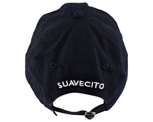Load image into Gallery viewer, Navy Blue Hat With Suavecito Text On Back

