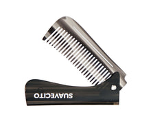 Load image into Gallery viewer, Deluxe Black Folding Handle Comb - 6.5&quot; - Folded

