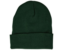 Load image into Gallery viewer, Spruce Green Beanie With Esse Logo - Back
