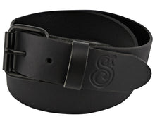 Load image into Gallery viewer, Black OG Script Leather Belt
