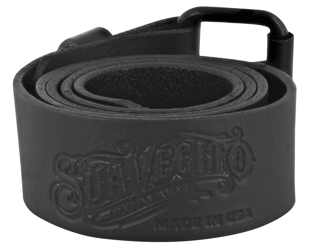 OG Script Leather Belt - Black – Suavecito Pomade display picture 3