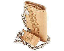 Load image into Gallery viewer, Men&#39;s Tri-Fold Chain Wallet - Natural
