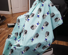 Load image into Gallery viewer, Mascot Club Blue Barber Cape - Kid&#39;s
